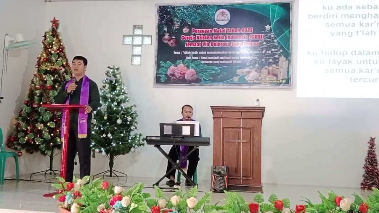 Ibadah raya Minggu, 25-01-2026 di GKSI Jemaat Via Dolorosa Lupu Peruca. Wl: Sdr. Krisben Loprianto