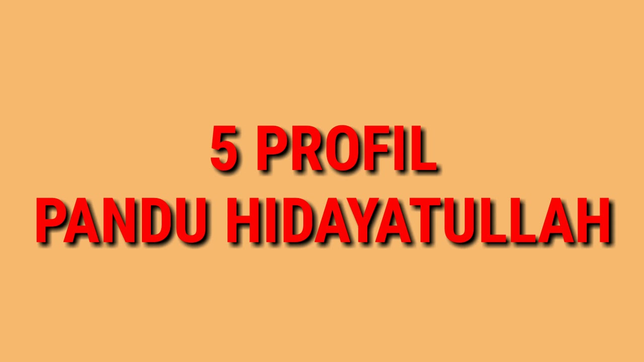 Kegiatan Pandu Karakter | 5 PROFIL PANDU HIDAYATULLAH BOJONEGORO |