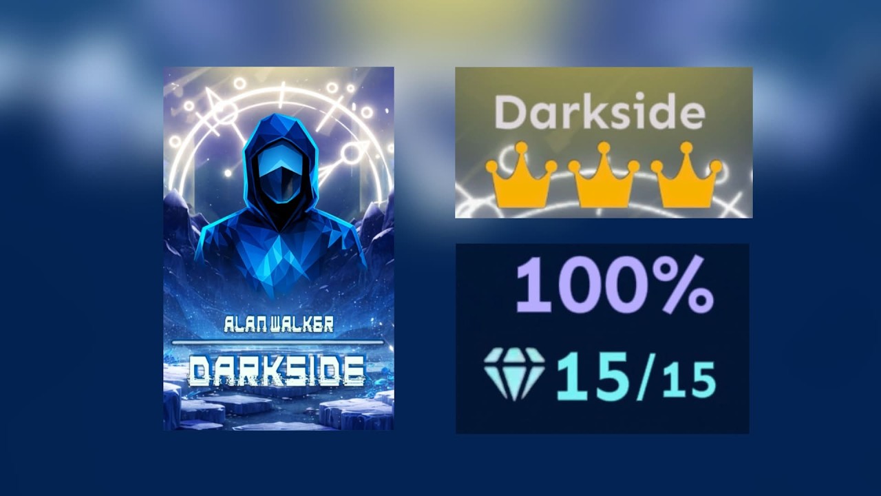 Rolling Sky - IIE: Darkside ★ ★ ★ ★ (All Gems, Crowns, 100%)