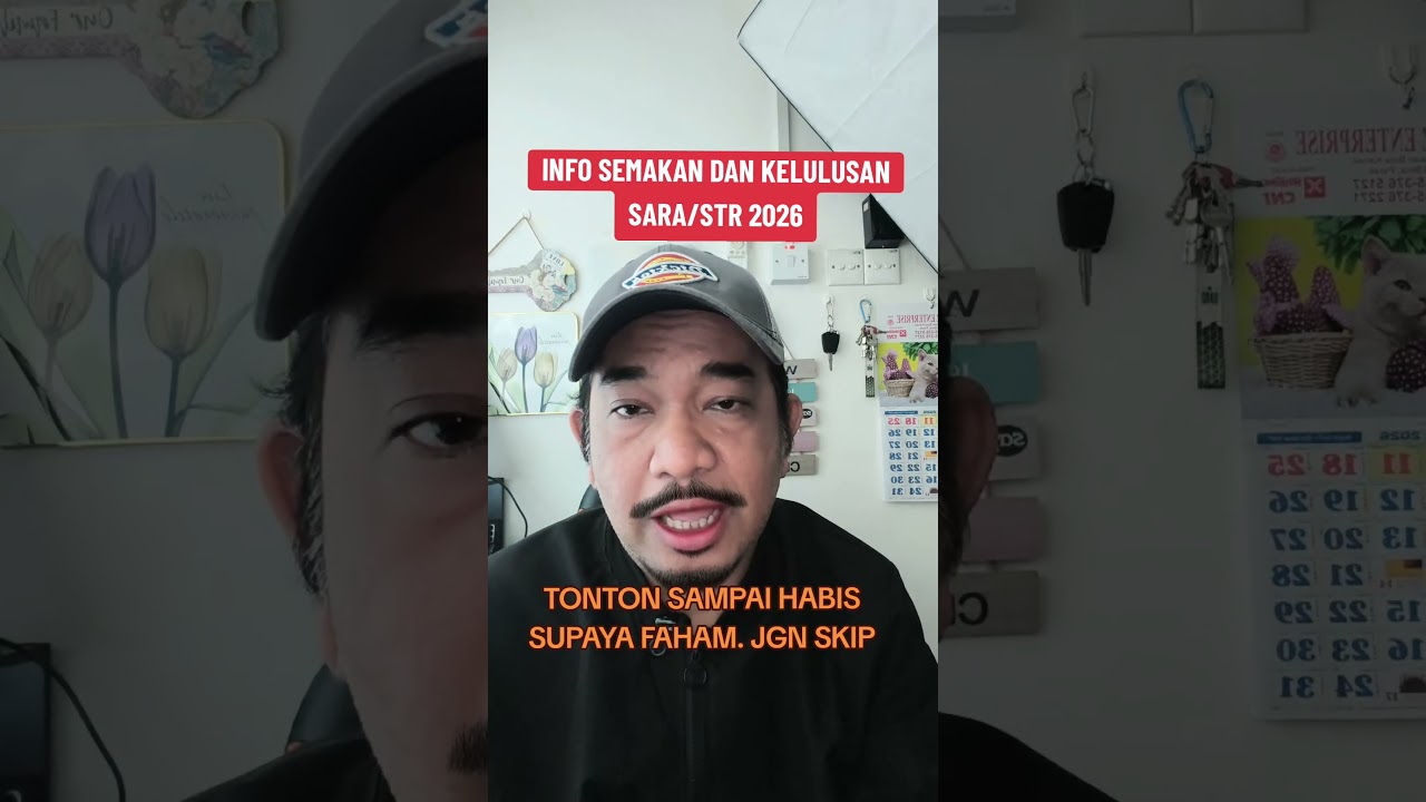 Info semakan kelulusan STR/SARA 2026.