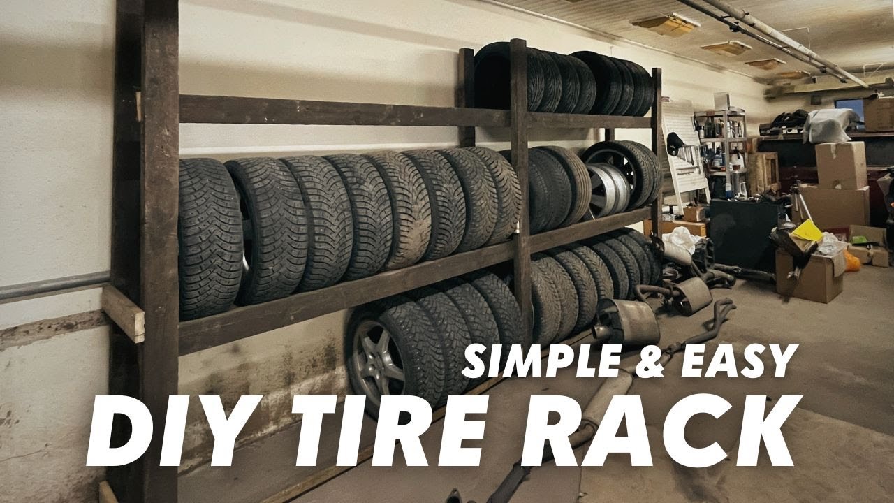 EASY TIRE RACK for Your Garage - DIY Tyre Storage Solution