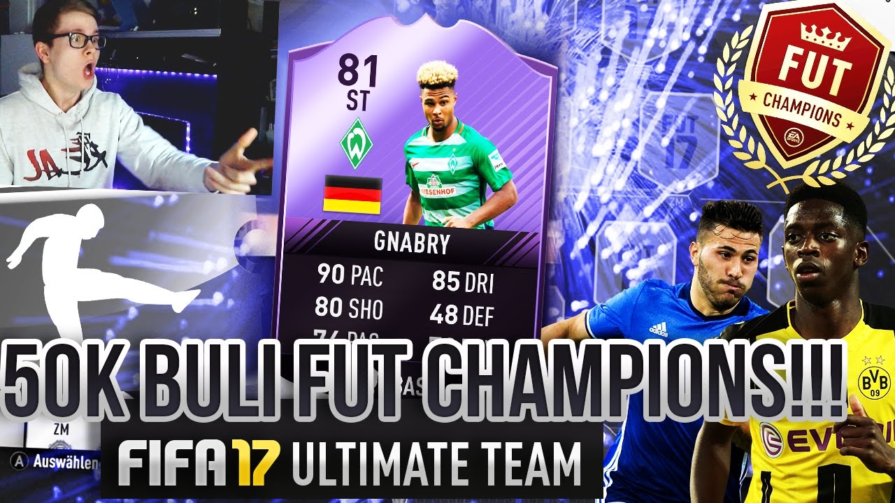 FIFA 17: MIT 50K BEAST BUNDESLIGA TEAM FUT CHAMPIONS! 😱🔥😈