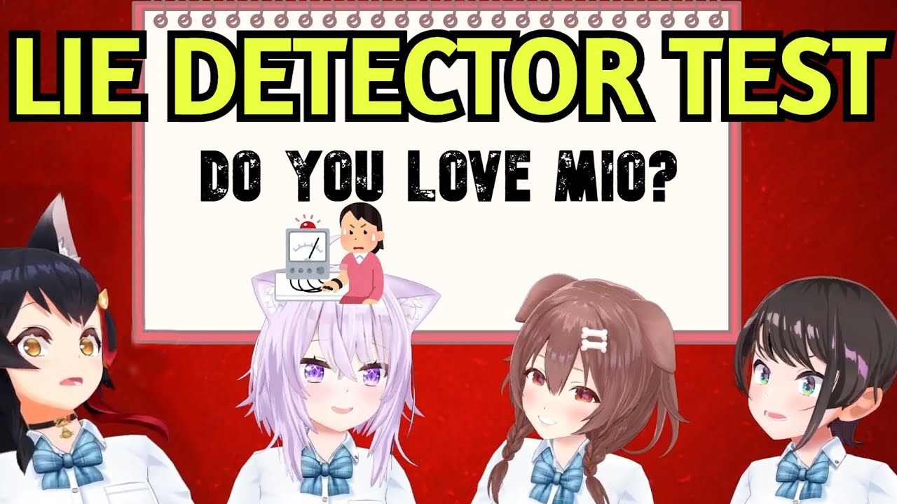 Mio was 100% Shook From the Results of the Lie Detector Test [Subaru/Okayu/Korone/Hololive]