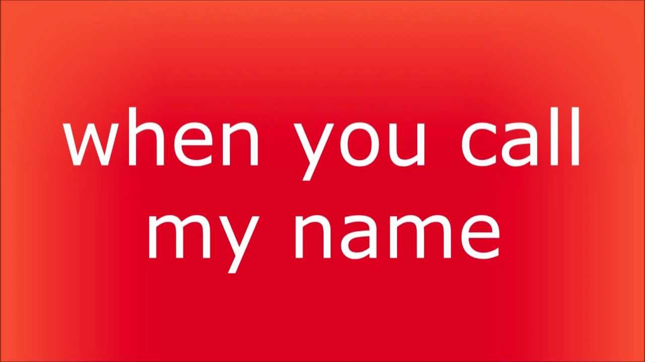 Cheryl Cole - Call My Name lyrics