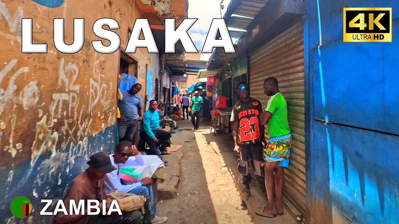 Lusaka – From Kamwala Market Along the Railway to the CBD | Zambia 🇿🇲 January 2026 [4K]