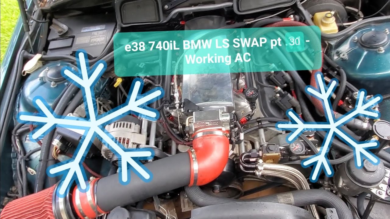 e38 740iL BMW LS SWAP pt. 30 -Working AC