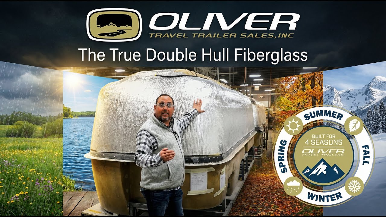 Почему двухкорпусные стеклопластиковые прицепы Oliver меняют правила игры | Oliver Travel Trailers