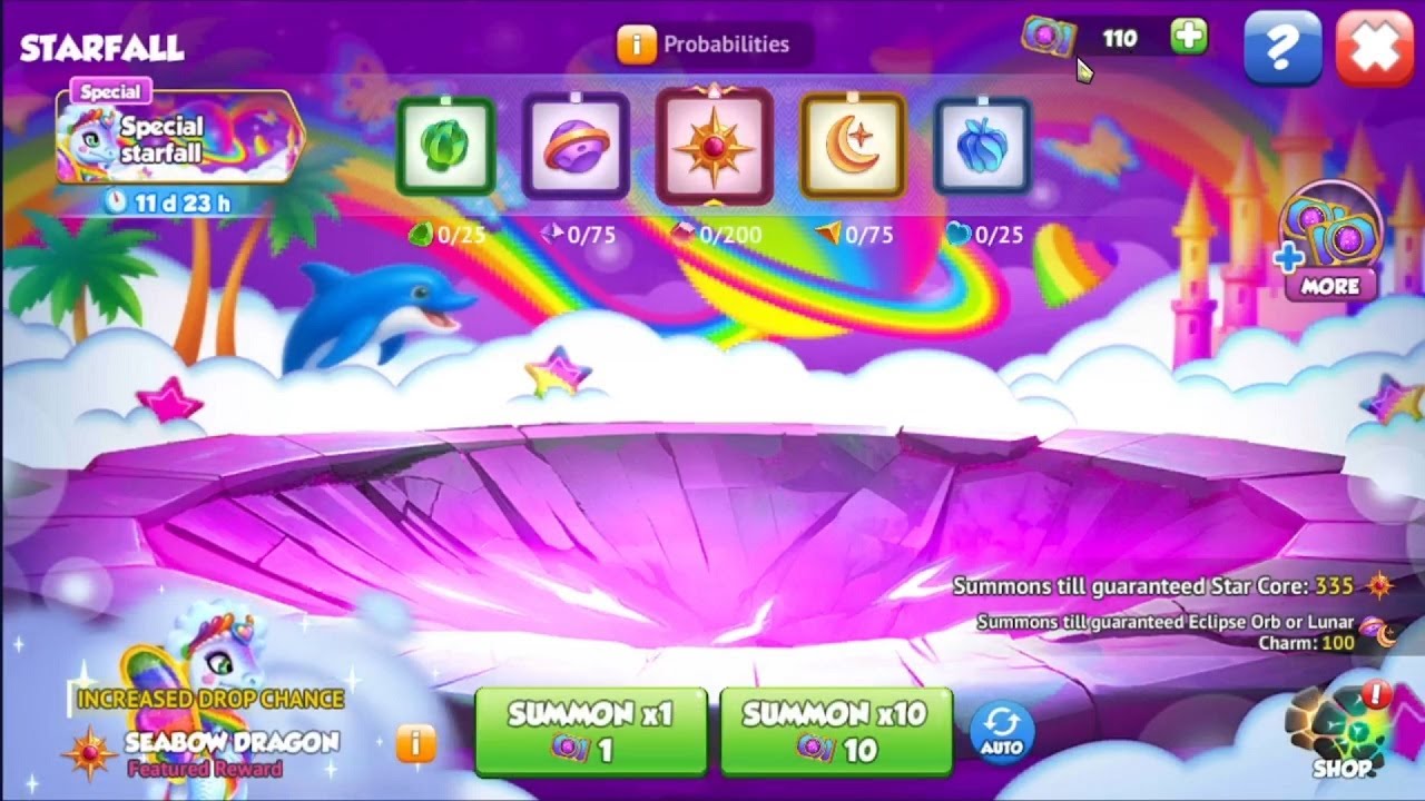 Spent 110 Starfall Tickets in Seabow Dragon Event | Got Stocking Dragon | Dragon Mania Legends