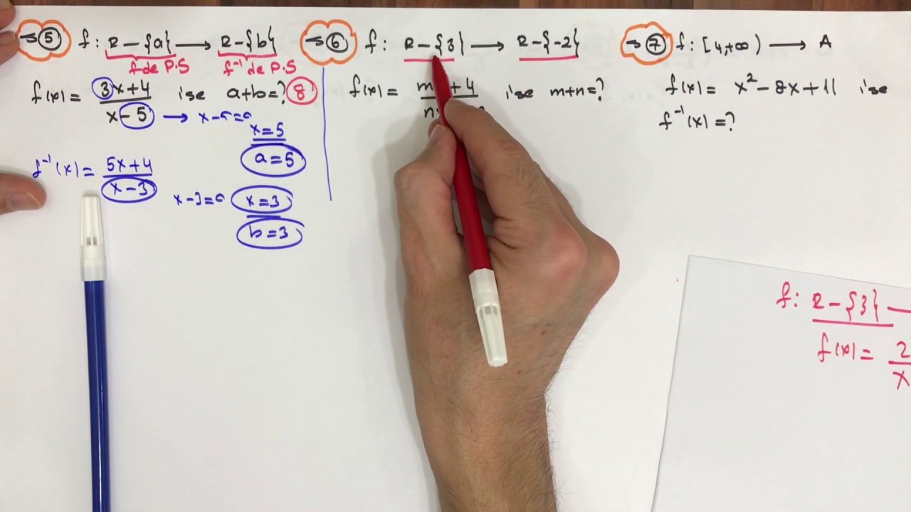 FONKSİYONLAR - 6 (TERS FONKSİYON SORU ÇÖZÜMÜ)