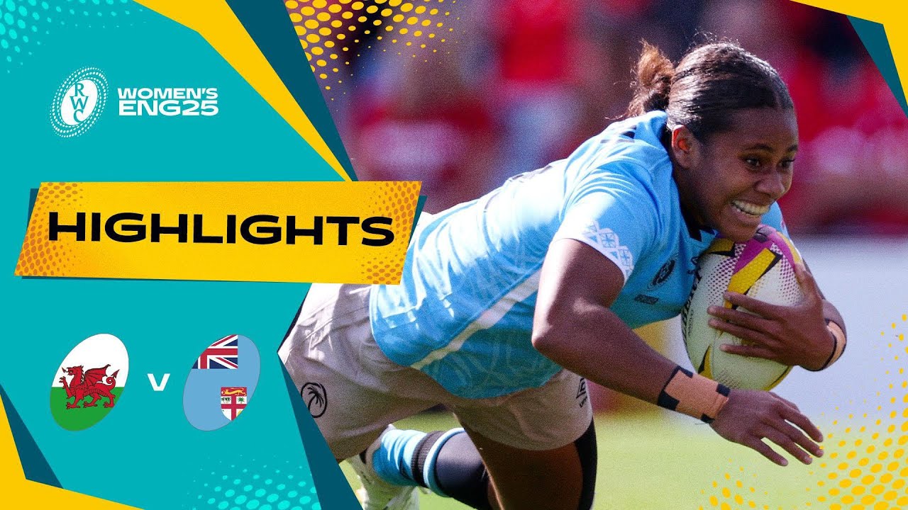 An intense showdown 😱 | Wales v Fiji | Rugby World Cup 2025 | Highlights
