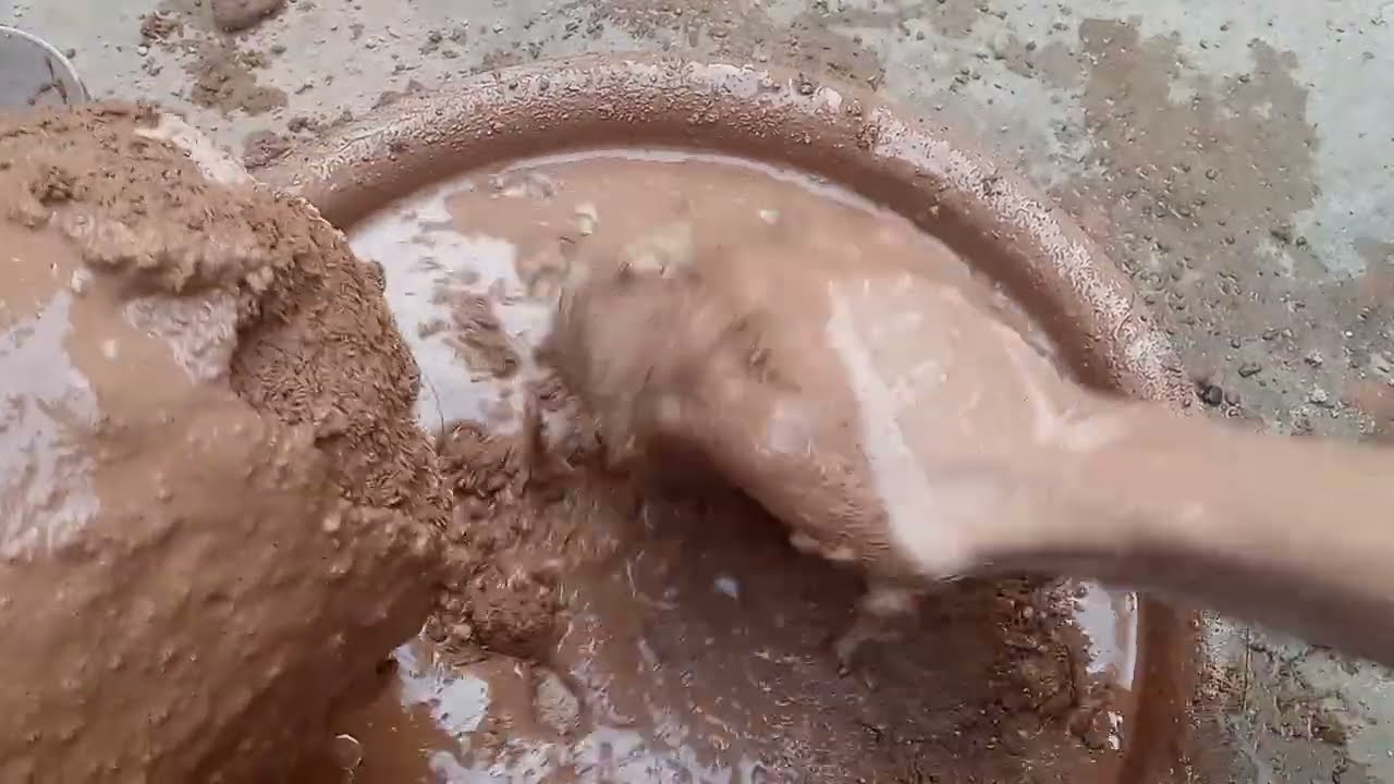  Renew Cement sand crushing water 💦 dry crumbling 🤤 satisfying mah Asmr 😀 