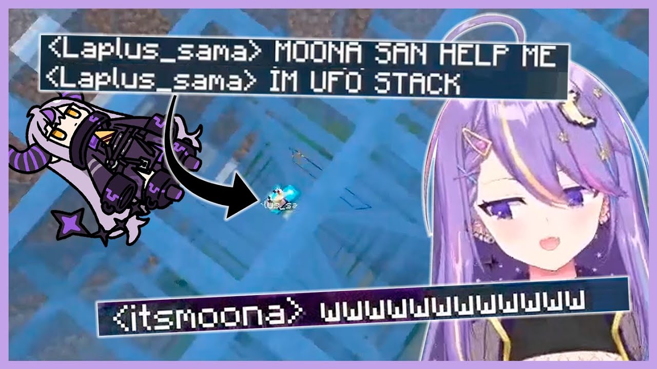 【Both POVs】Laplus accidentally got stuck in Iofi's UFO and asking Moona to help her
