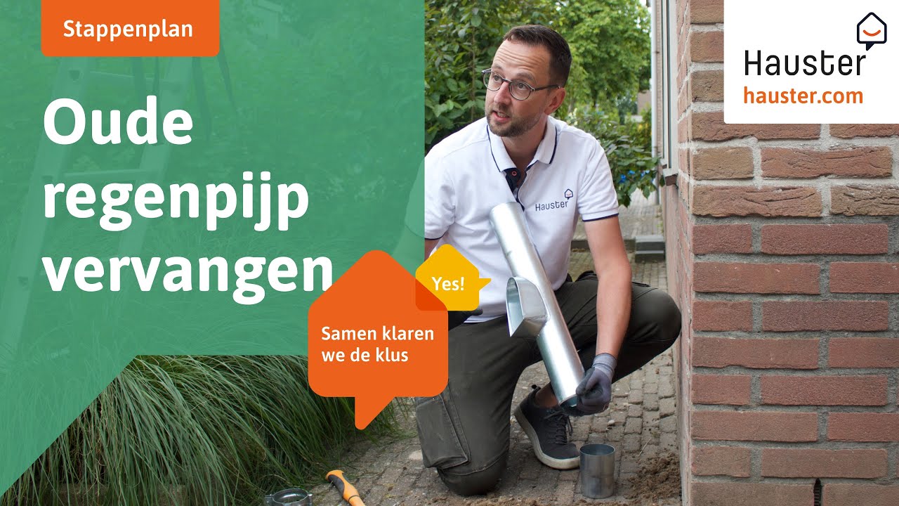Oude pvc-regenpijp vervangen voor zink | Doe-het-zelf-met-Hauster