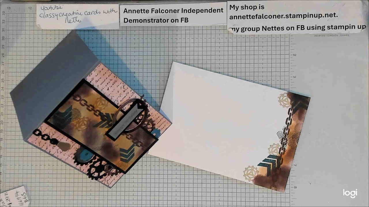 GEARS & TEXTURES PHOTOPOLYMER STAMP SET WITH NETTE