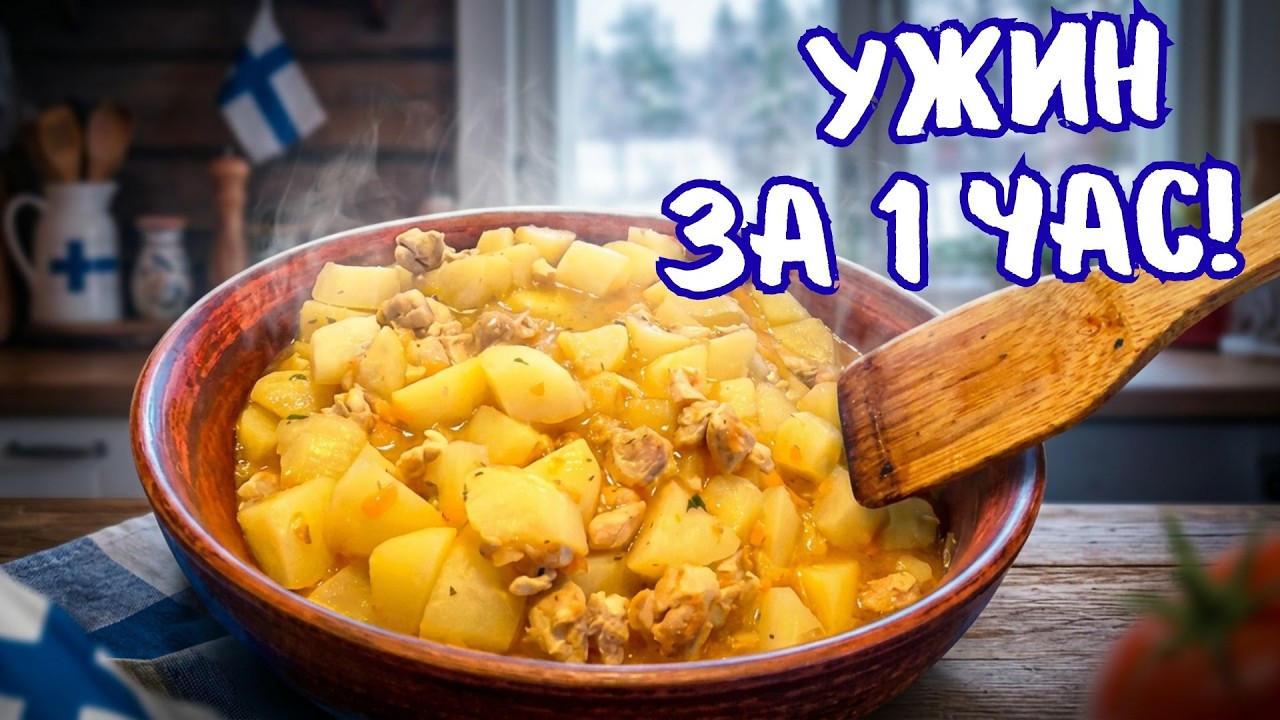 Тушёный картофель с мясом | Быстрый и очень вкусный ужин за 1 час