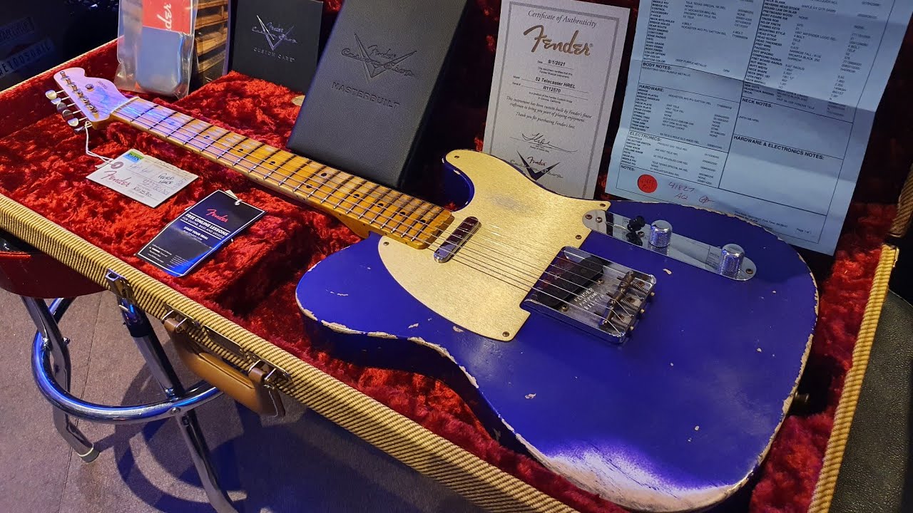 Fender Custom Shop 52 Telecaster Deep Purple Metallic Heavy Relic Ash Body Guitar UK ONLY!