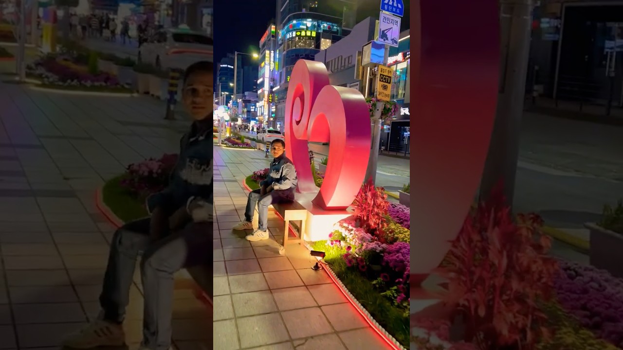 Nightlife in South Korea busan  city ￼￼#foryou #shorts