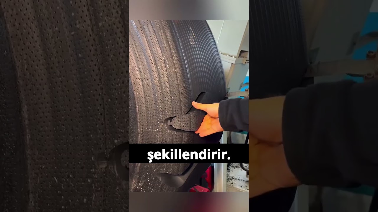 🚗 Lastikler Nasıl Yenilenir? Eski Lastikleri Tekrar Kullanmanın Yolu! #shorts #araba #lastik