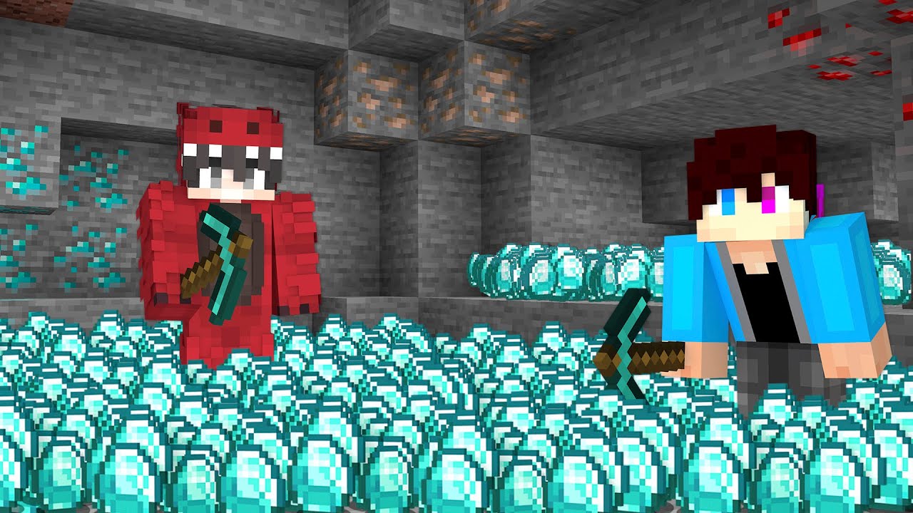 Wij Vinden 1.000.000 Diamonds In Minecraft