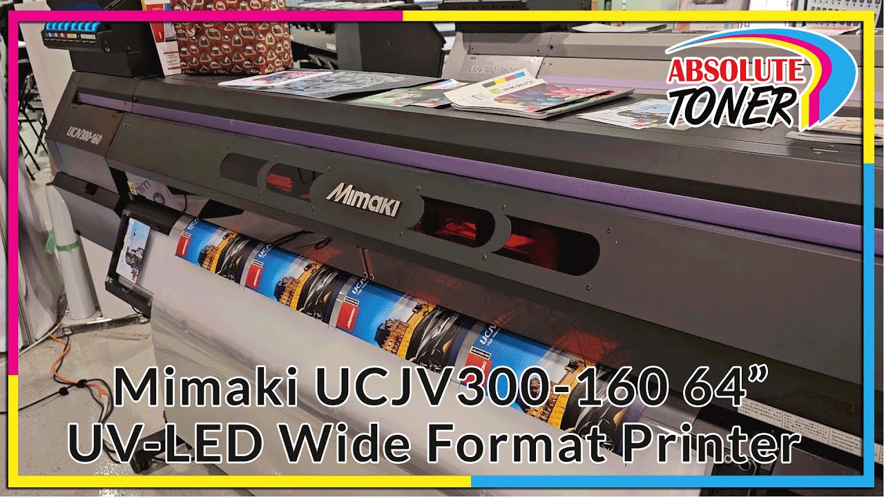 Mimaki UCJV300-160 64-Inch UV-LED Wide Format Production Inkjet Printer and Cutter