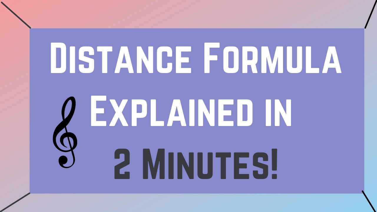 Distance Formula Song!