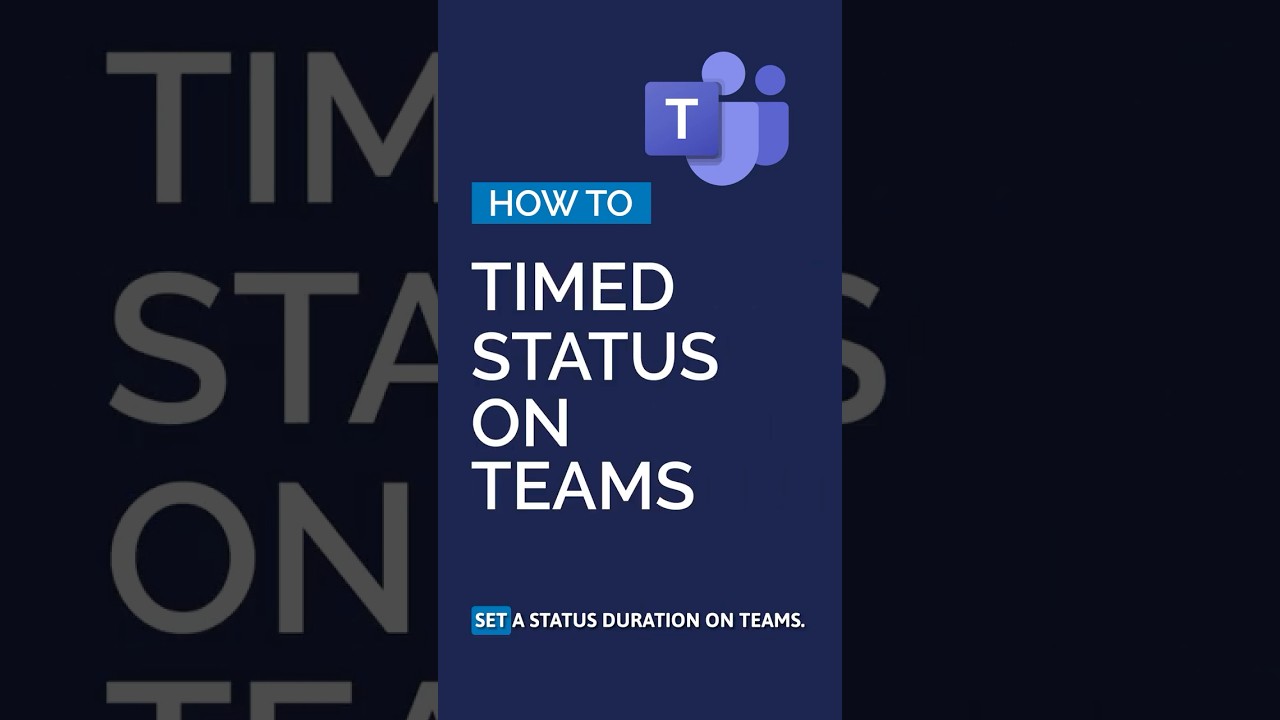 Настройте статус по времени в Microsoft Teams