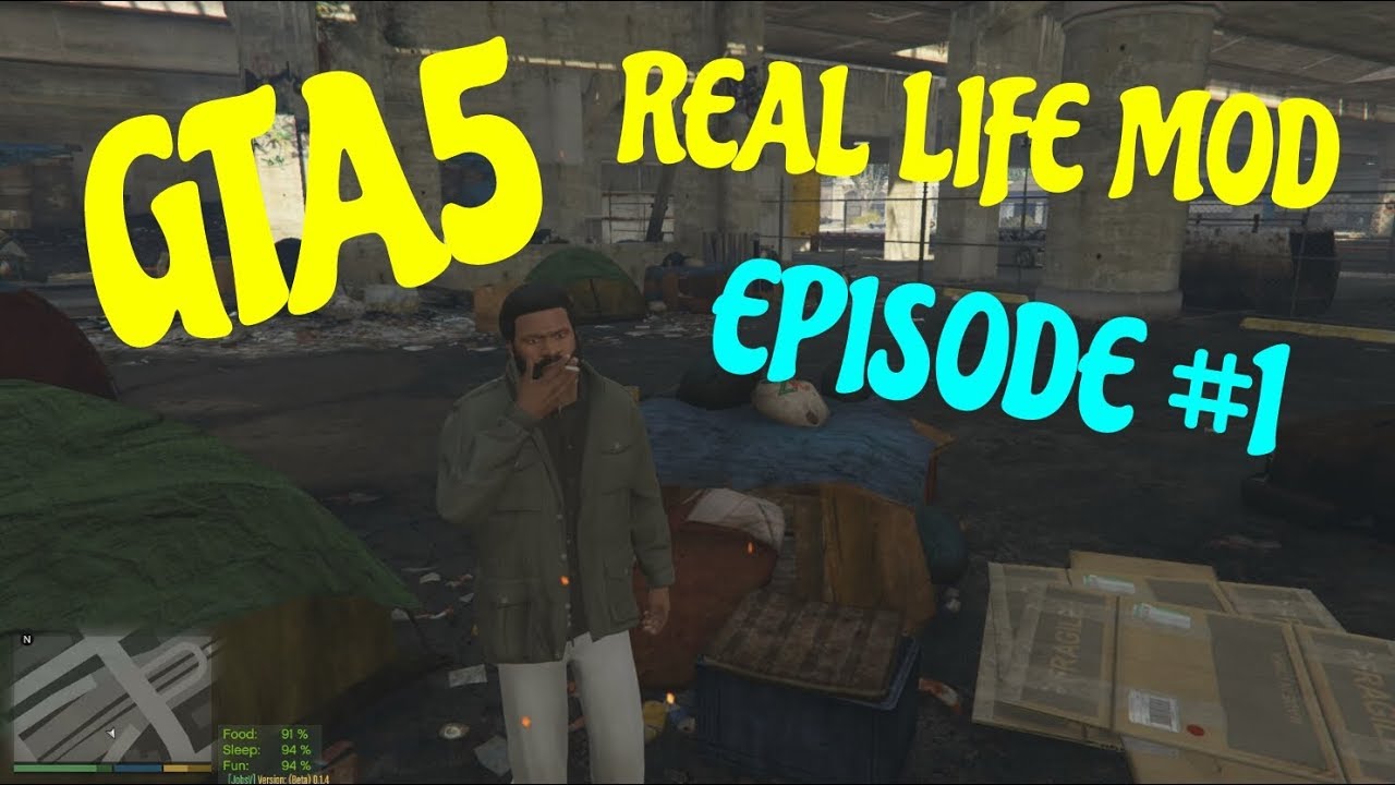 GTA 5 REAL LIFE MOD! EPISODE #1 LETS GET A JOB!