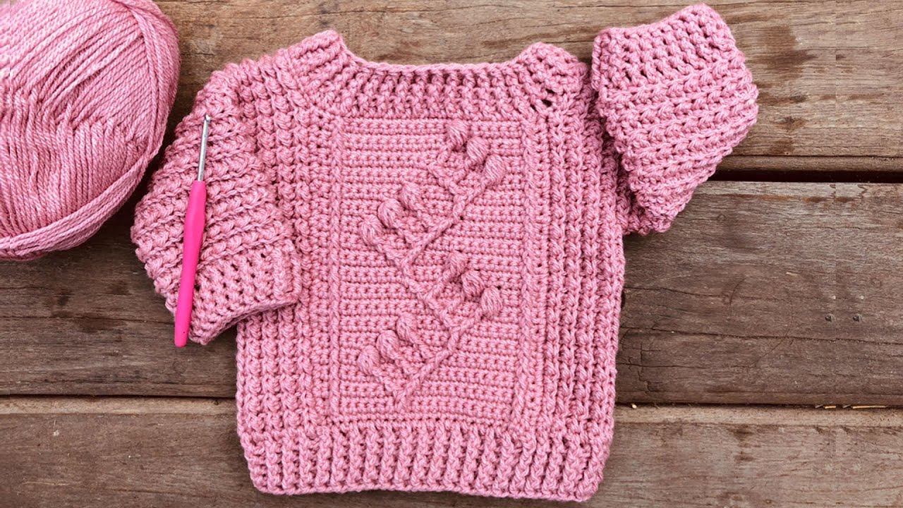 How to crochet a sweater/jumper | How to make a child’s crochet sweater