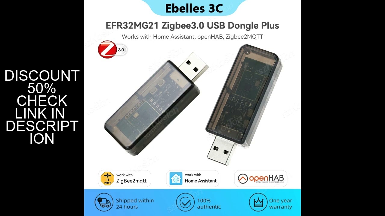 Zigbee 3.0 USB Dongle Plus EFR32MG21 Universal Open Source Hub Gateway Works with Home Assistant ope