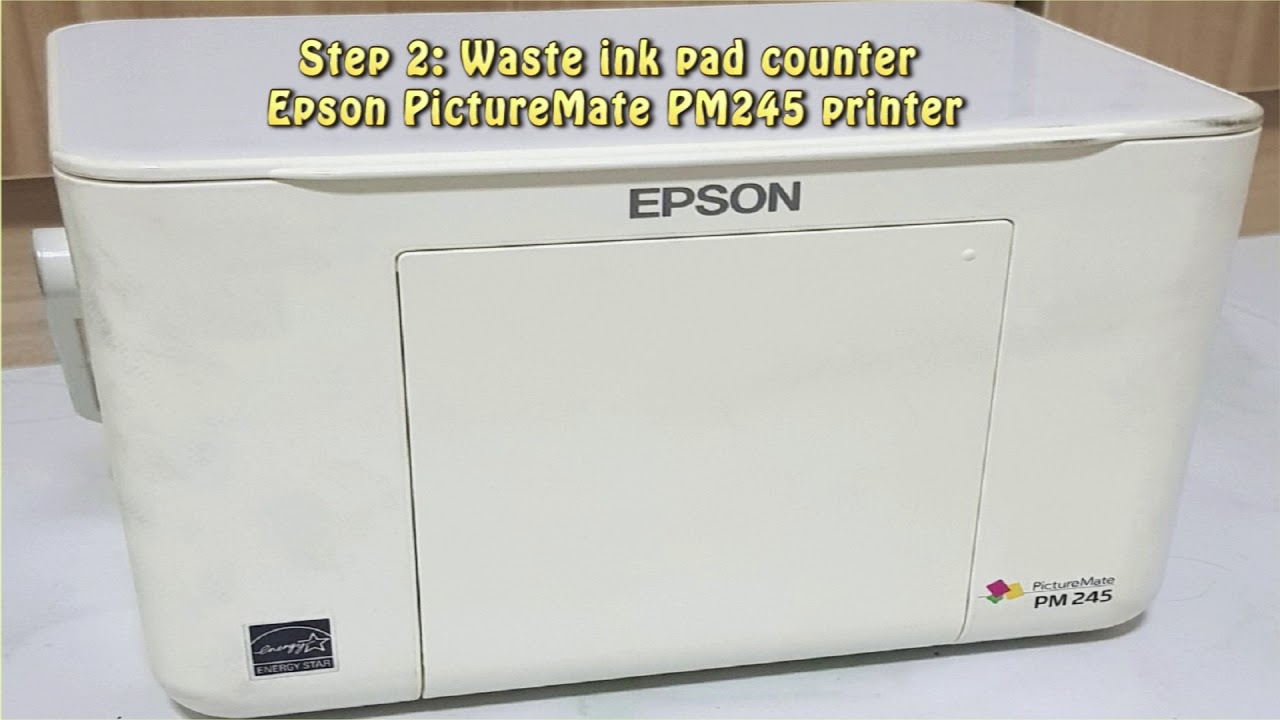Reset Epson PictureMate PM245 Waste Ink Pad Counter