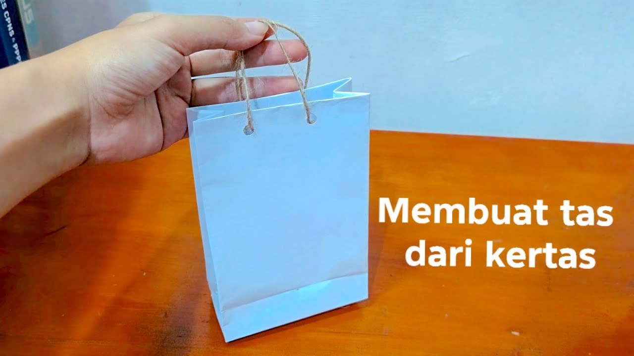 Origami cara membuat tas dari kertas