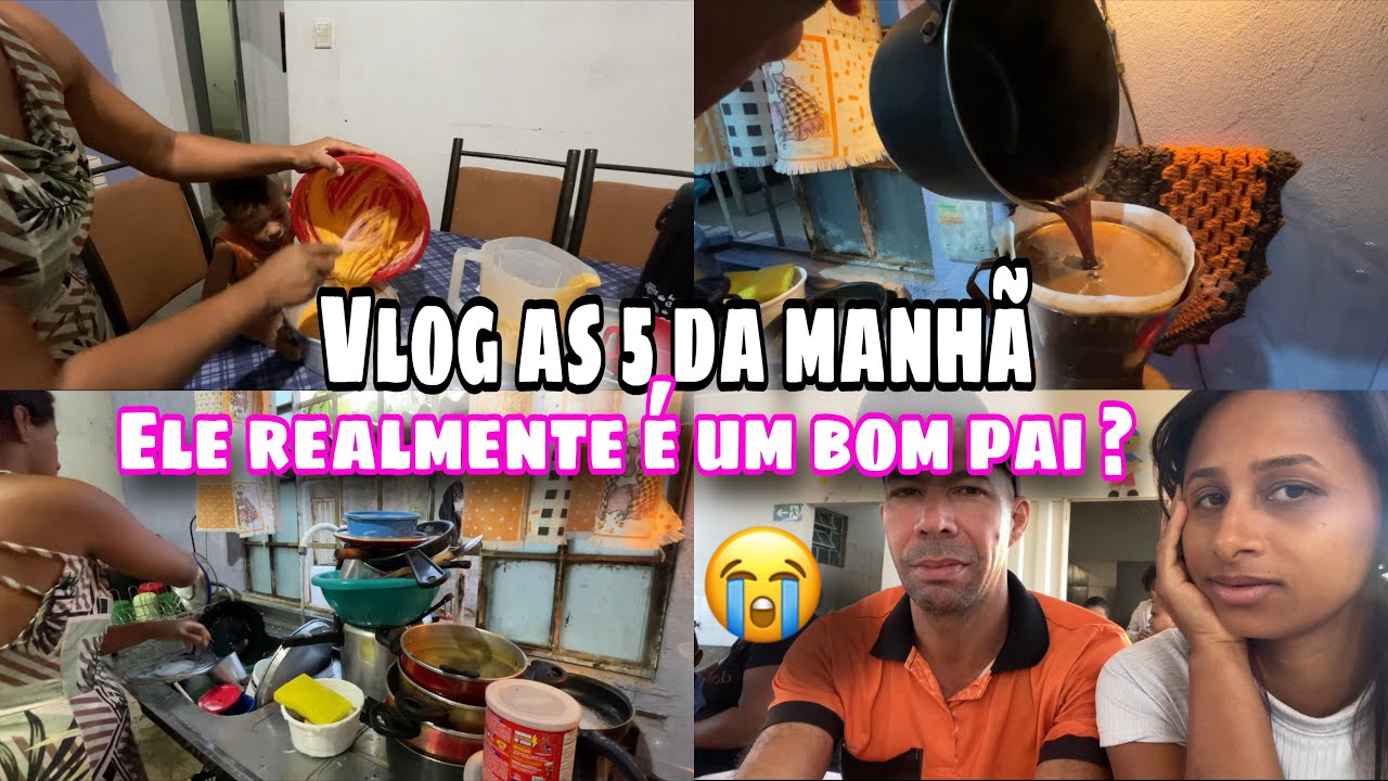 VLOG: Acordando as 5 da manhã || Rotina de mãe || Será se ele é um bom PAI 😮‍💨?? 