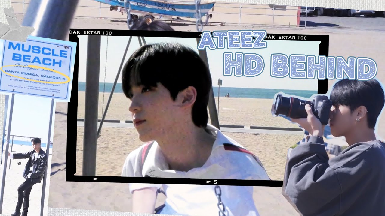 “여기는 산타모니카~ 저는 모카를 좋아하죠😆” | HD BEHIND (ATEEZ)