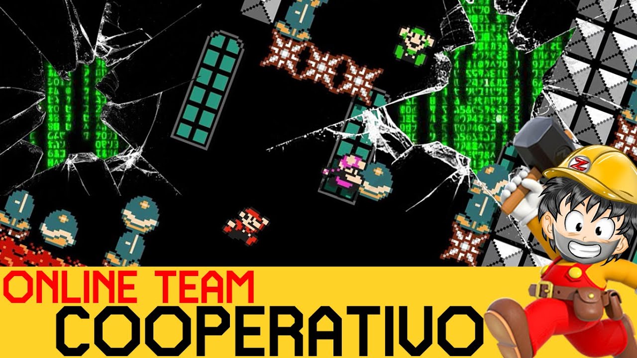 ROMPEMOS un Nivel COMPLETAMENTE para PASARLO - COOPERATIVO ONLINE #4 | Super Mario Maker 2 - ZetaSSJ