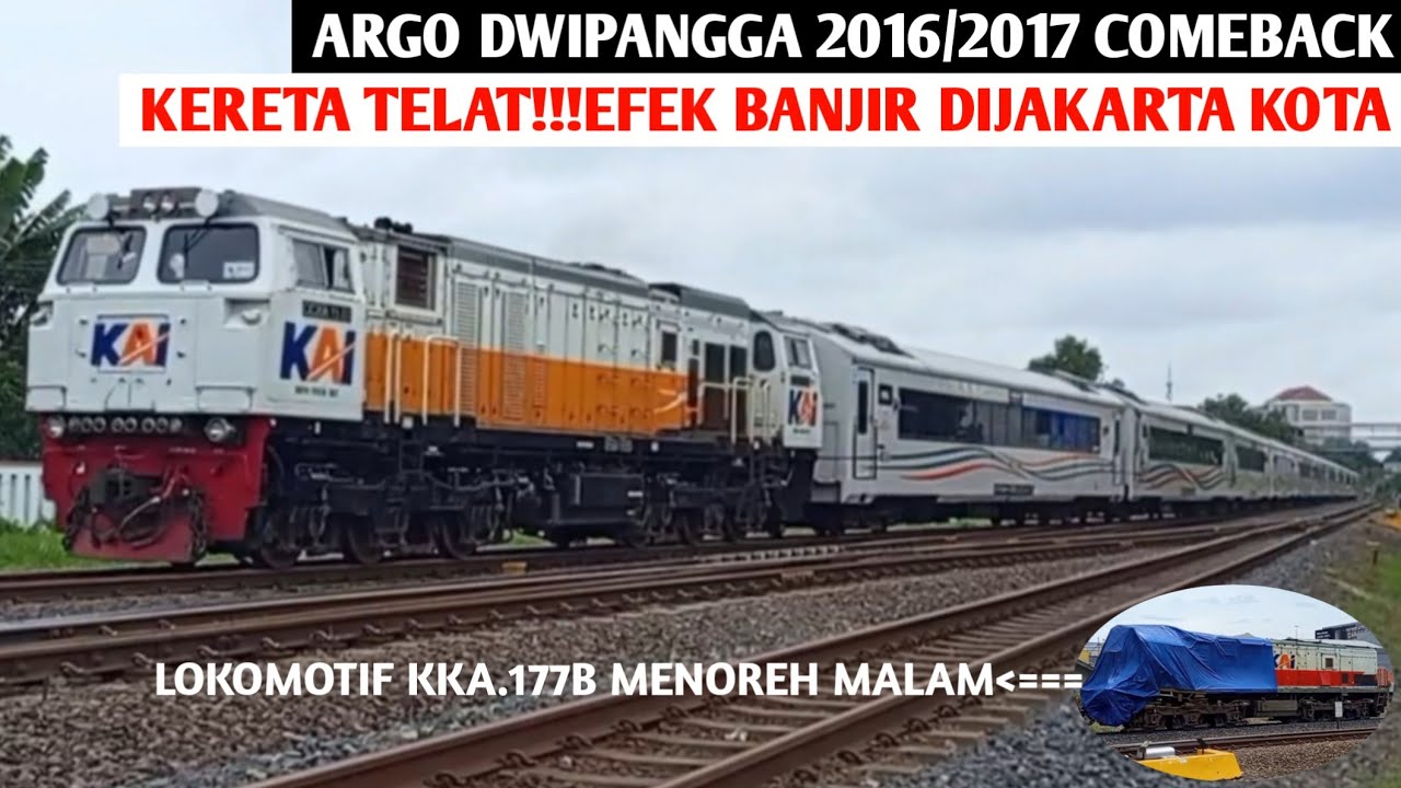 PENGIRIMAN LOKOMOTIF EKS KKA.77B MENOREH MALAM DIBABAKAN|KA.TAKSAKA,ARGO BROMO ANGGREK & CIREMAI#kai