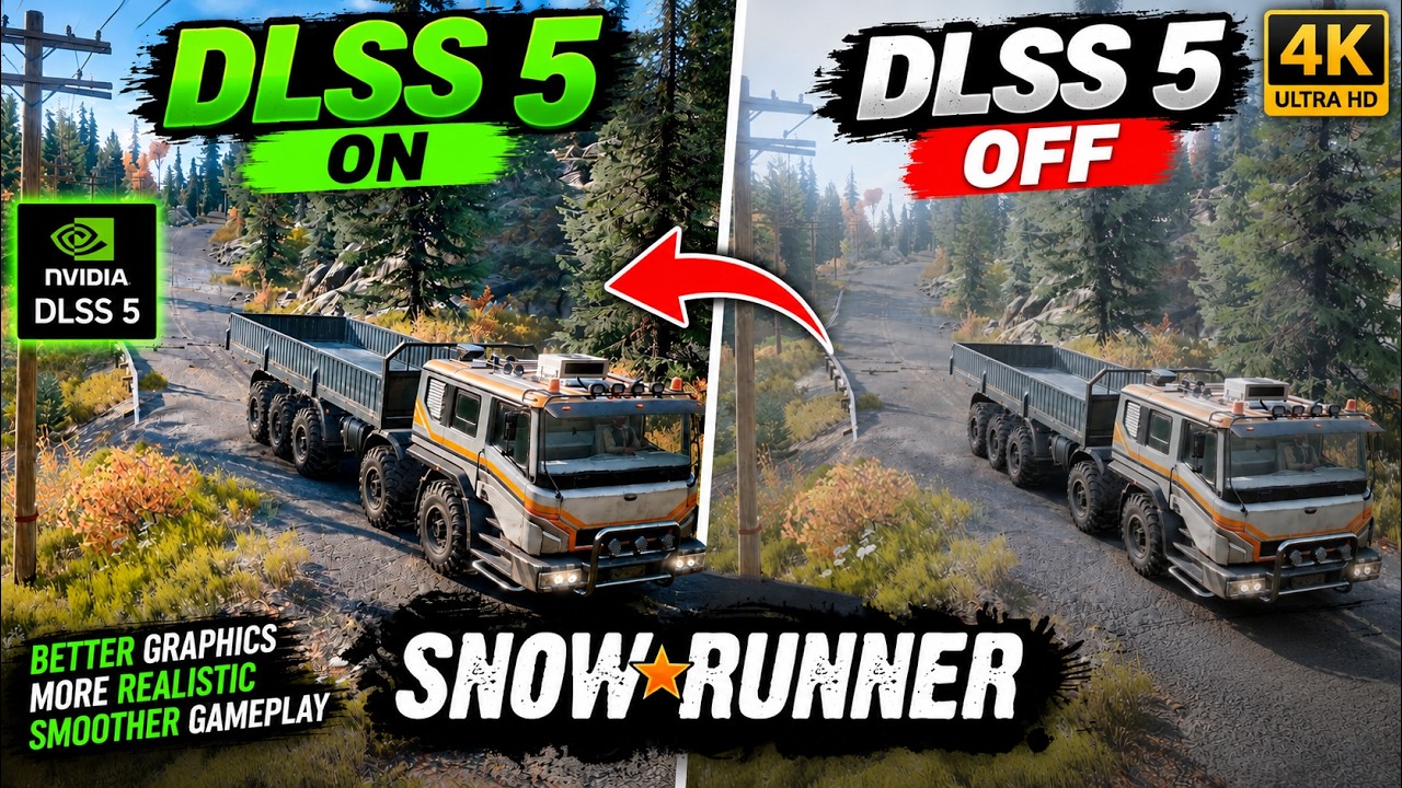 I Tested DLSS 5 in SnowRunner&hellip; 🤯 HUGE Graphics Difference?