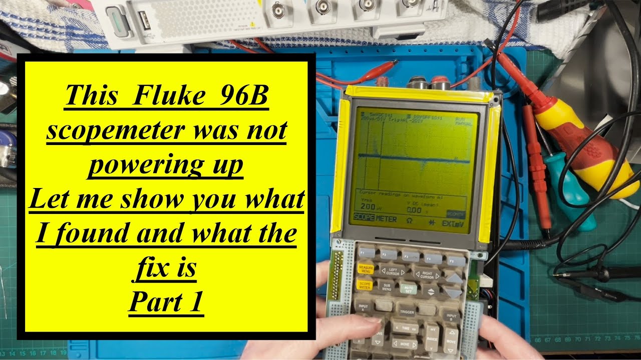 Fluke 96B scopemeter restoration part 1 #repair #restoration #electronics #fluke #oscilloscope