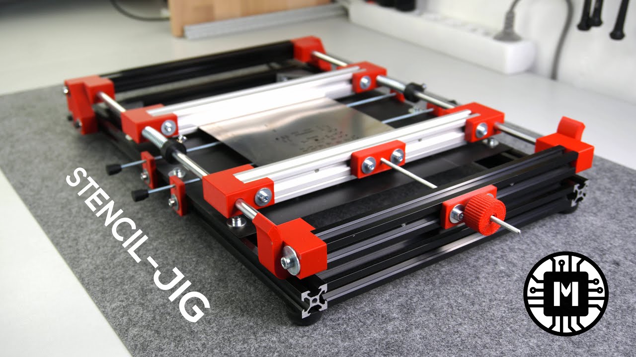 I've built a Stencil Jig for fast and easy PCB assembly | makermoekoe