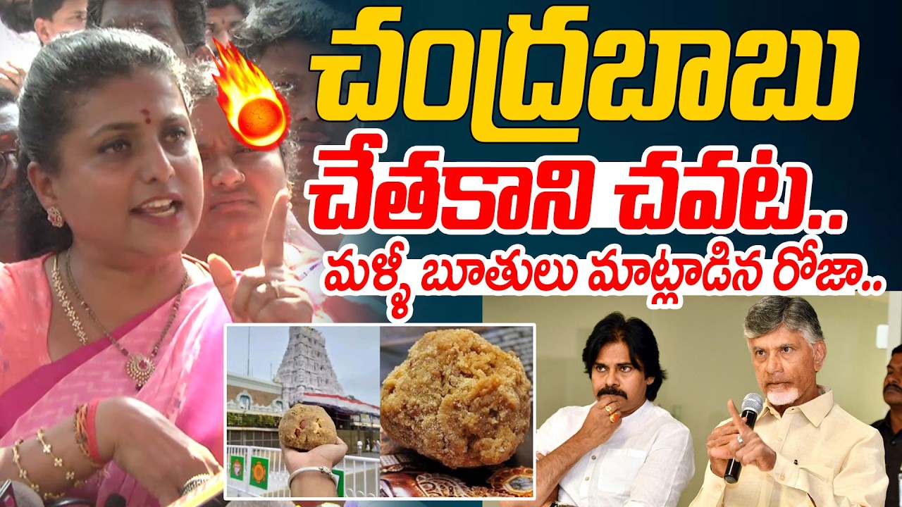 Rk Roja Shocking Comments On AP CM Chandra Babu Naidu | Tirupati Laddu issue | Pawan Kalyan