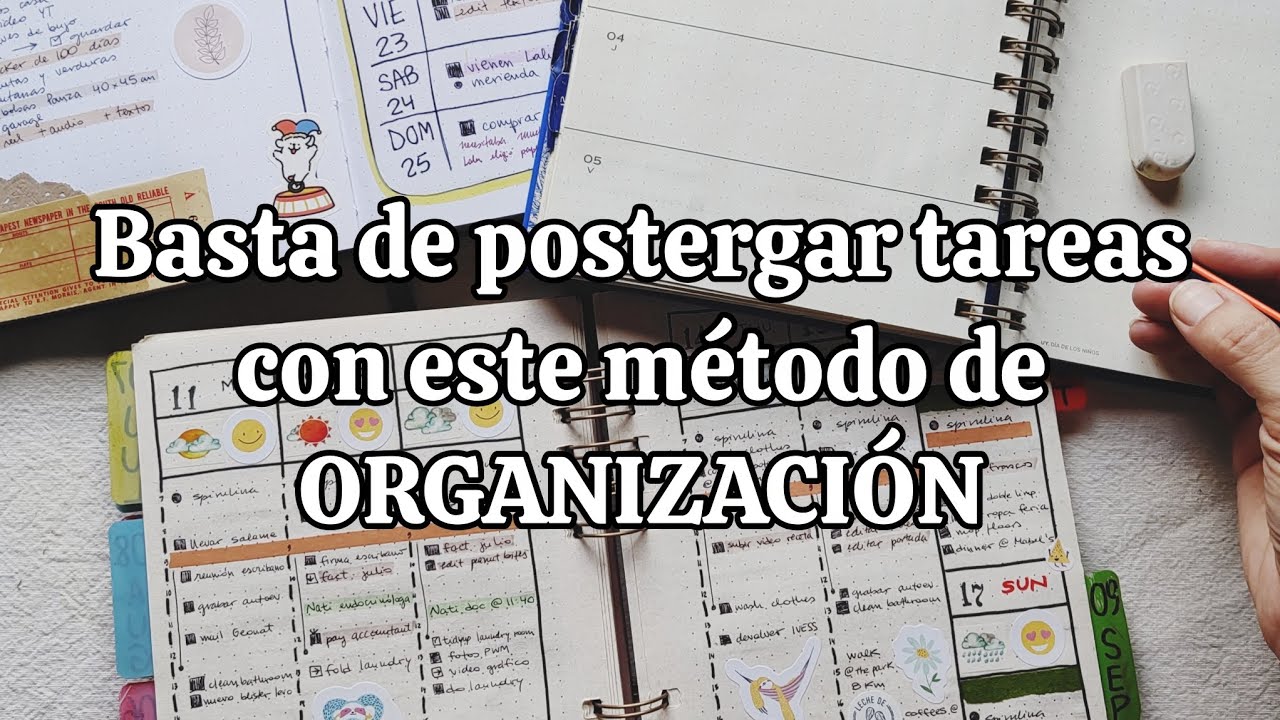 Aplica este método en tu AGENDA o BULLET JOURNAL y deja de postergar tareas