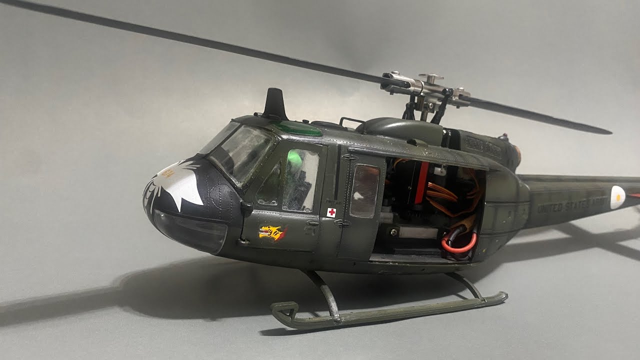 UH-1D : รีวิว ฮอสเกลขนาดเล็กใส่เครื่อง jjrc m03