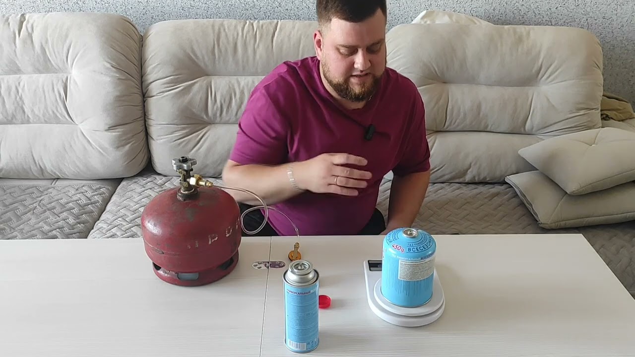 Переходник для заправки туристических газовых баллонов. Заправка баллонов в домашних условиях.