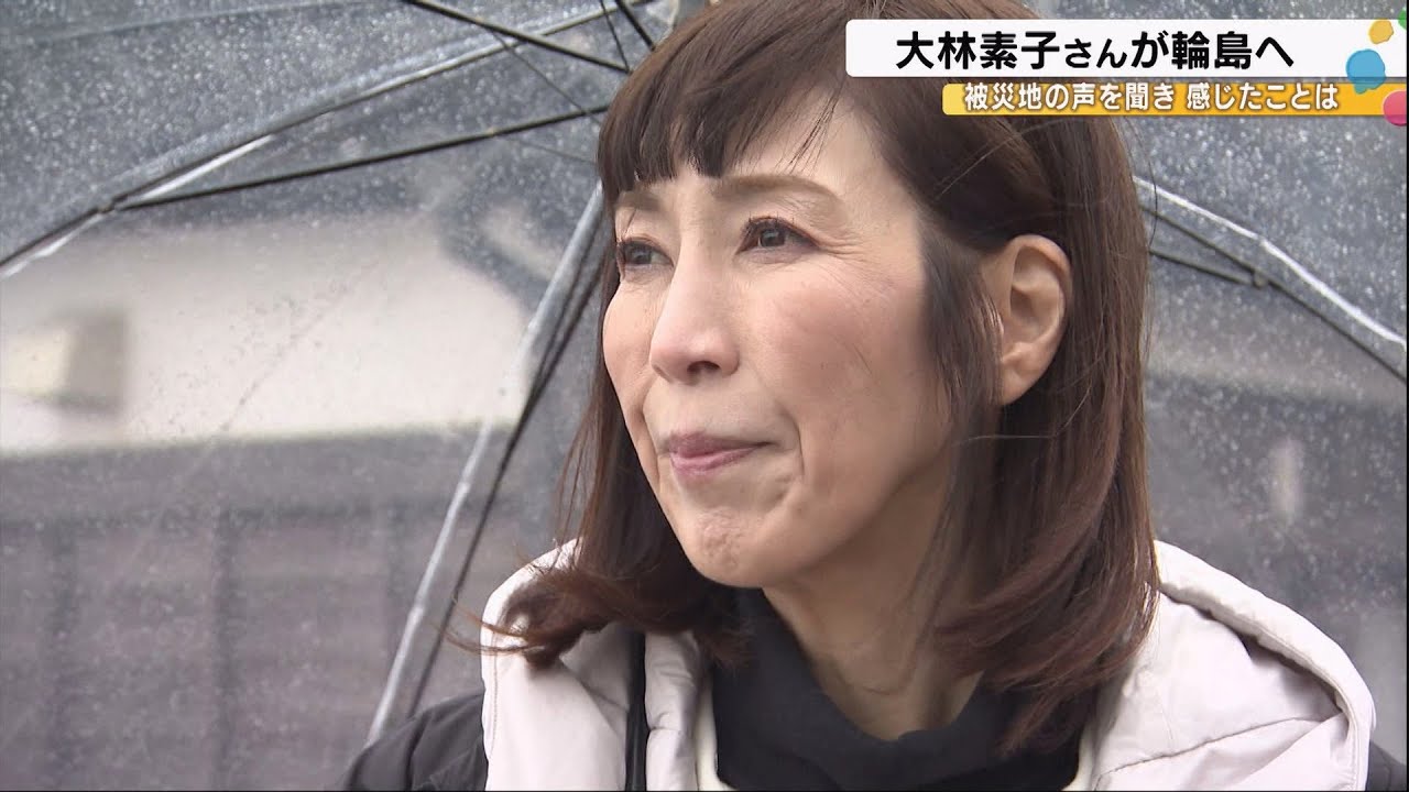 大林素子さんが被災地・輪島市へ 「出張輪島朝市」の出店者やバレーボールに打ち込む中学生たちと交流 (2025年1月21日)