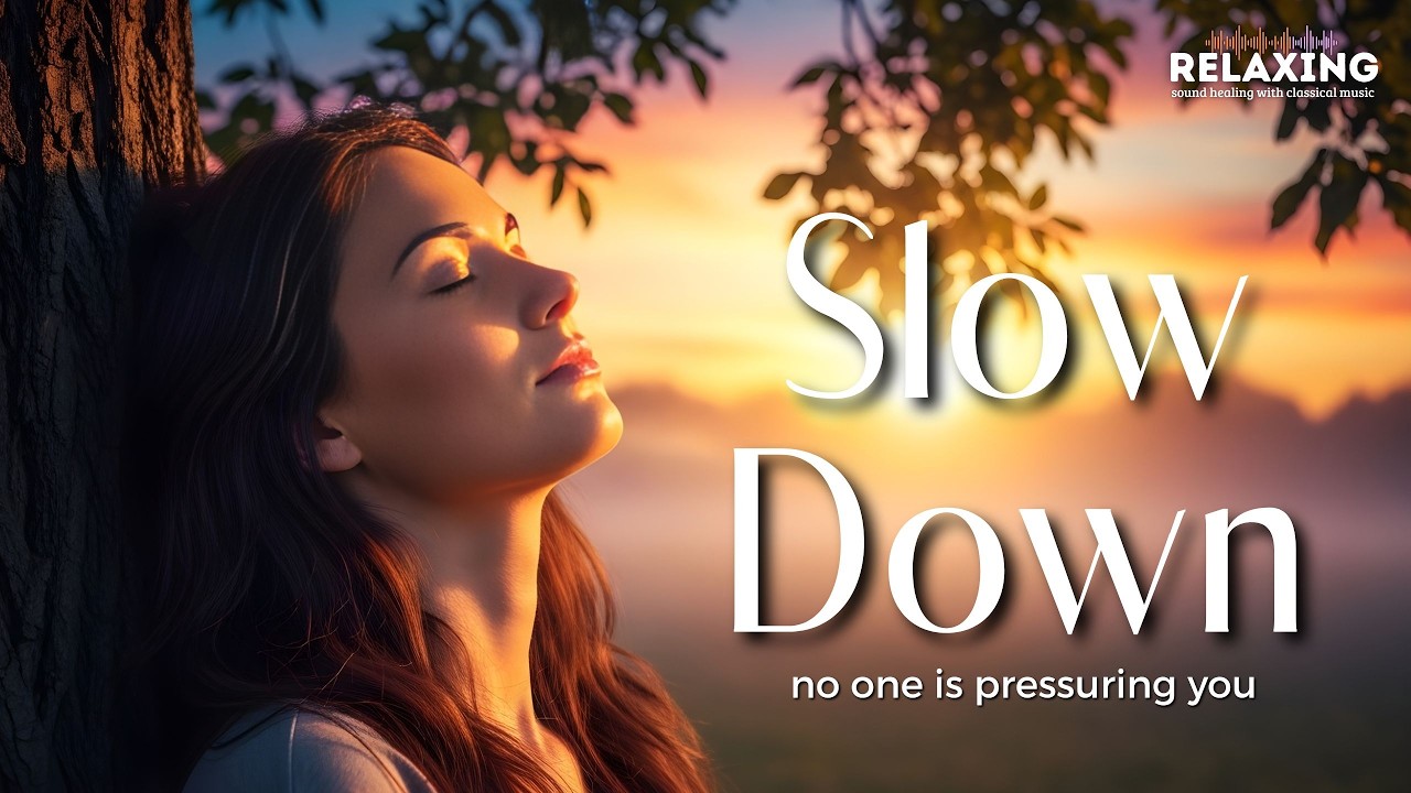🌻 Here You Can Slow Down: 🎻Music for Deep Sleep - With Soft Voice