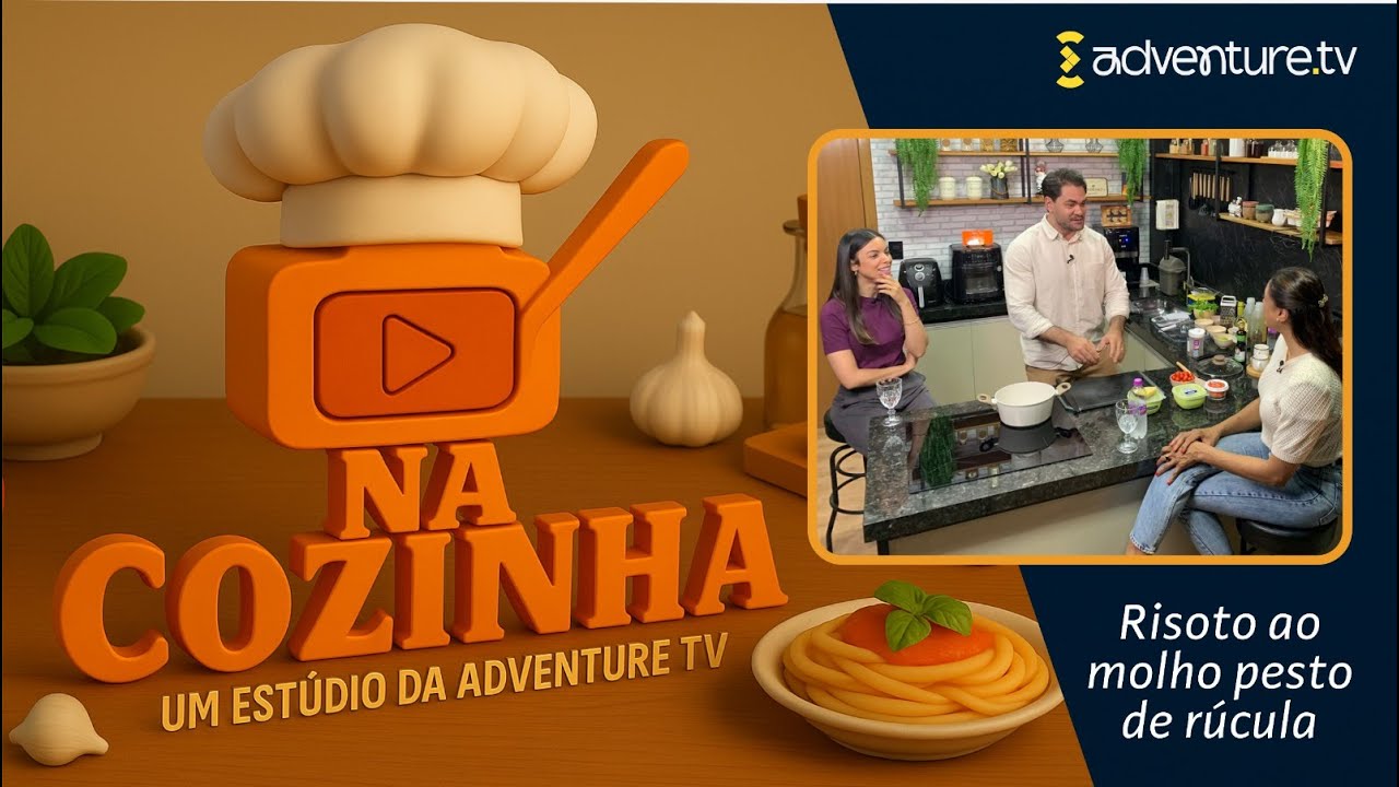 RISOTO AO MOLHO PESTO DE RÚCULA | MICHEL E FERNANDA | NA COZINHA - EP 00