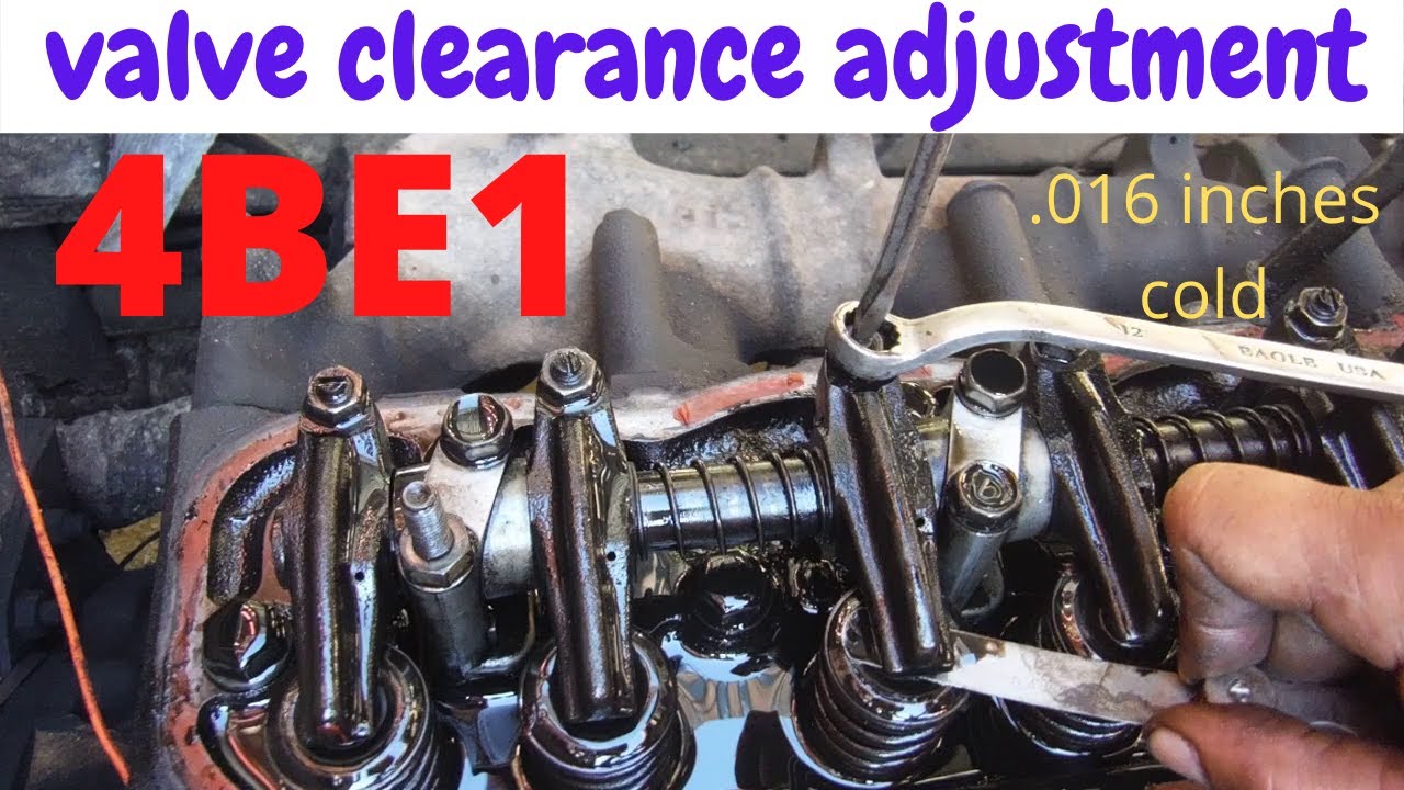 4BE1 tune-up(valve clearance adjustment)(.016inches)