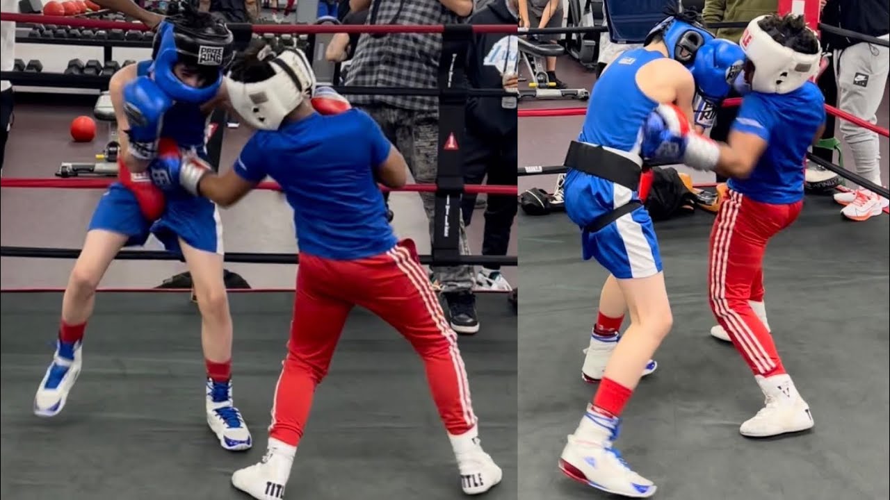 11 Y/O Boxer w/ MIKE TYSON Power/Skills scores BODY SHOT K.O. : King Jr FULL SPARRING