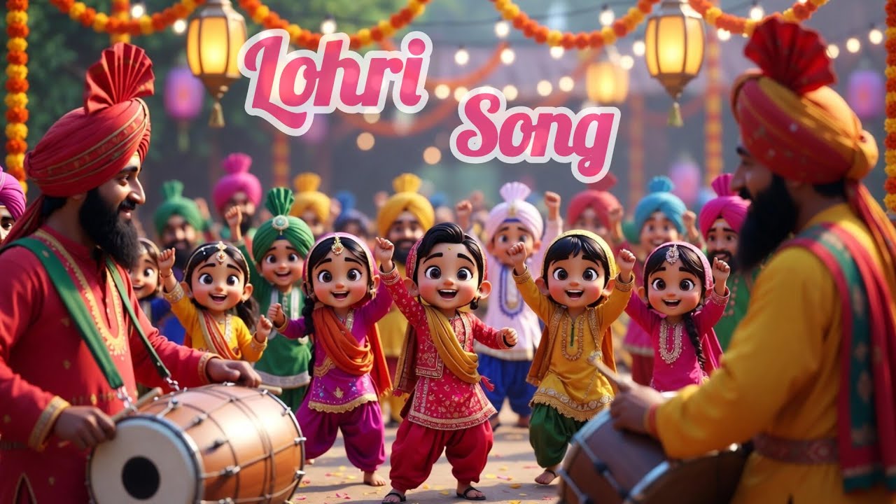 लोहड़ी आई खुशियाँ लाई 🔥 Lohri Song for Kids | Panjab Festival poem | Happy Lohri All Kid's | 2026 |