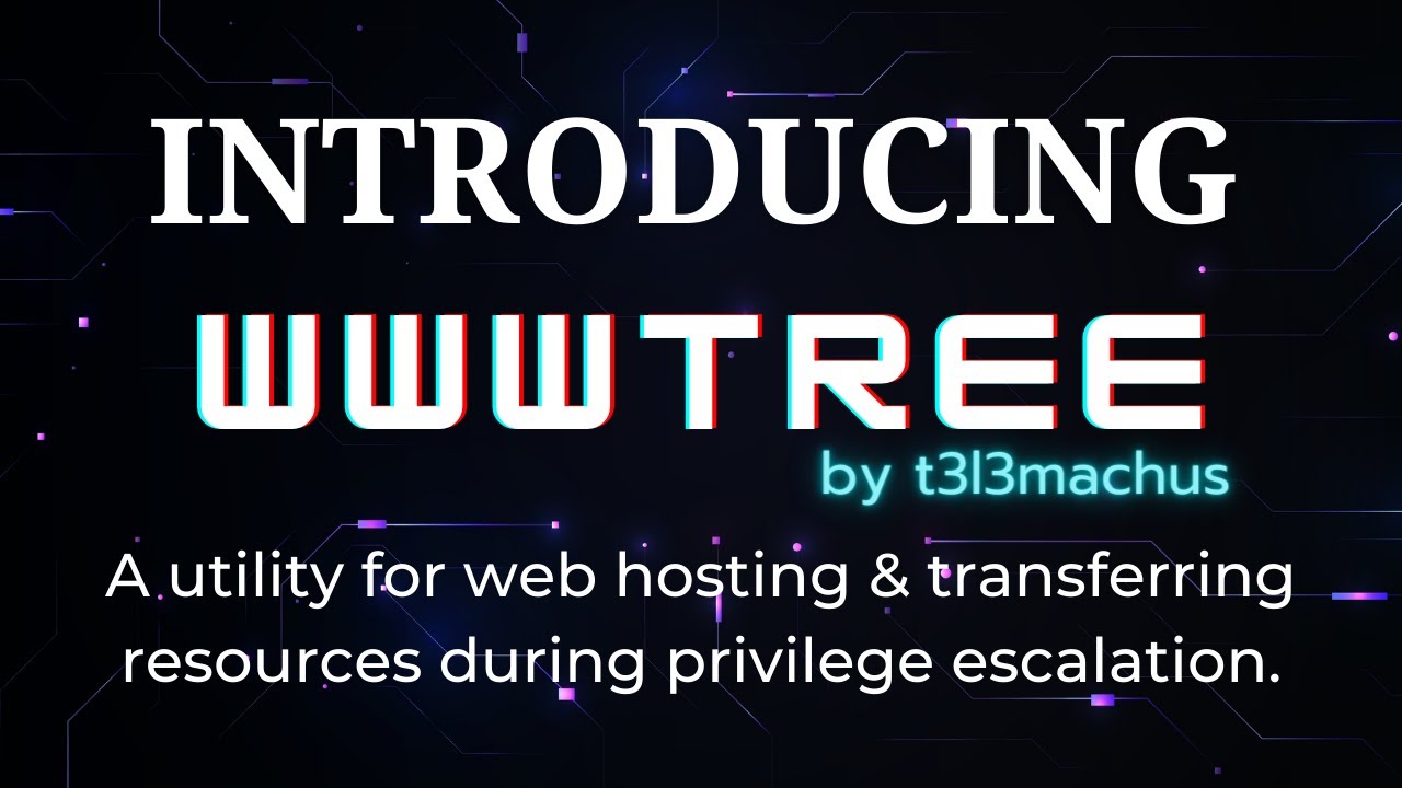 Introducing wwwtree - Red Team tool