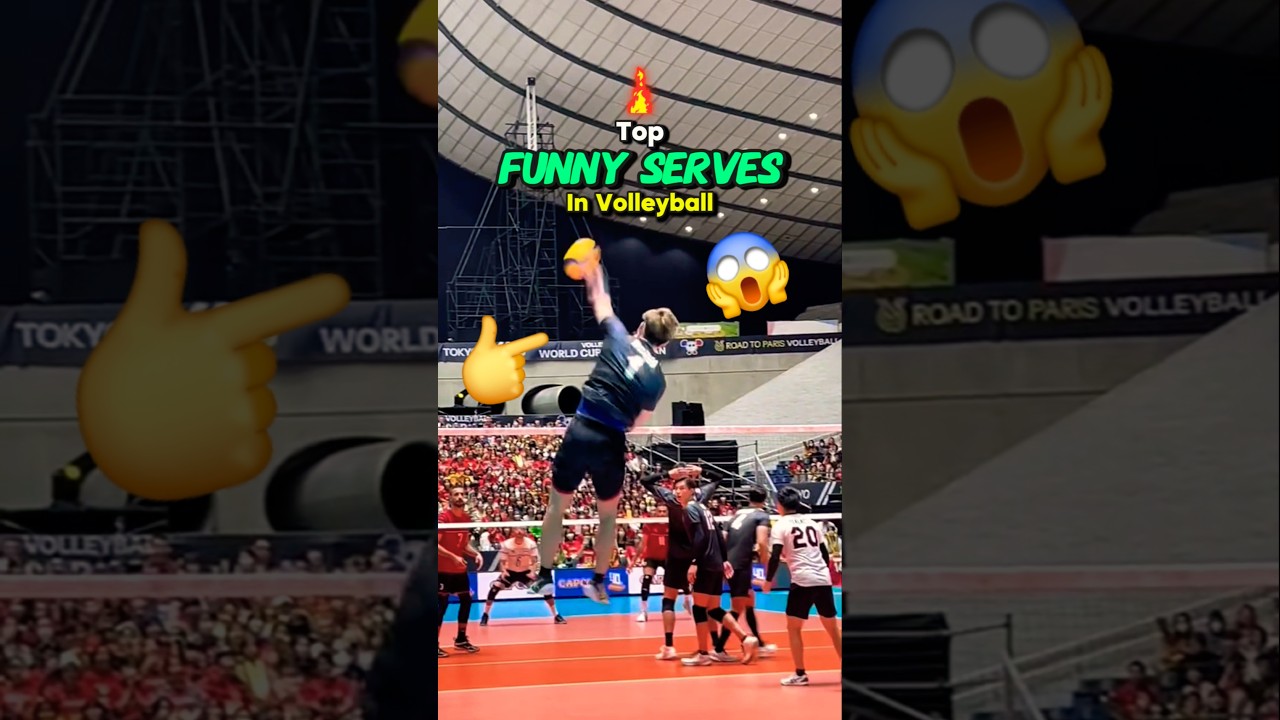 Top Funniest Serves Ever in Volleyball!